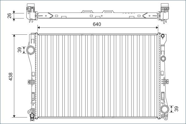 Valeo 701142 - Radiator, mühərrikin soyudulması www.furqanavto.az