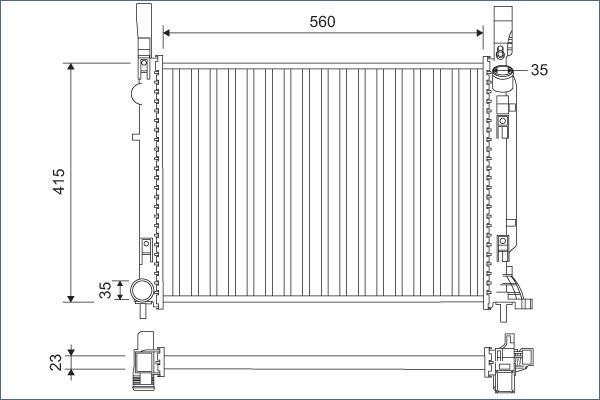 Valeo 701157 - Radiator, mühərrikin soyudulması furqanavto.az