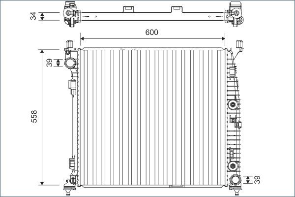 Valeo 701167 - Radiator, mühərrikin soyudulması furqanavto.az