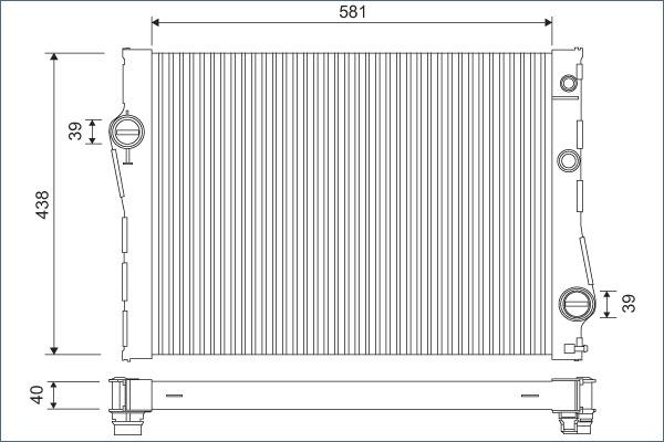 Valeo 701118 - Radiator, mühərrikin soyudulması www.furqanavto.az