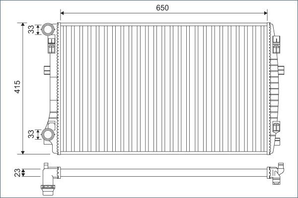 Valeo 701129 - Radiator, mühərrikin soyudulması furqanavto.az