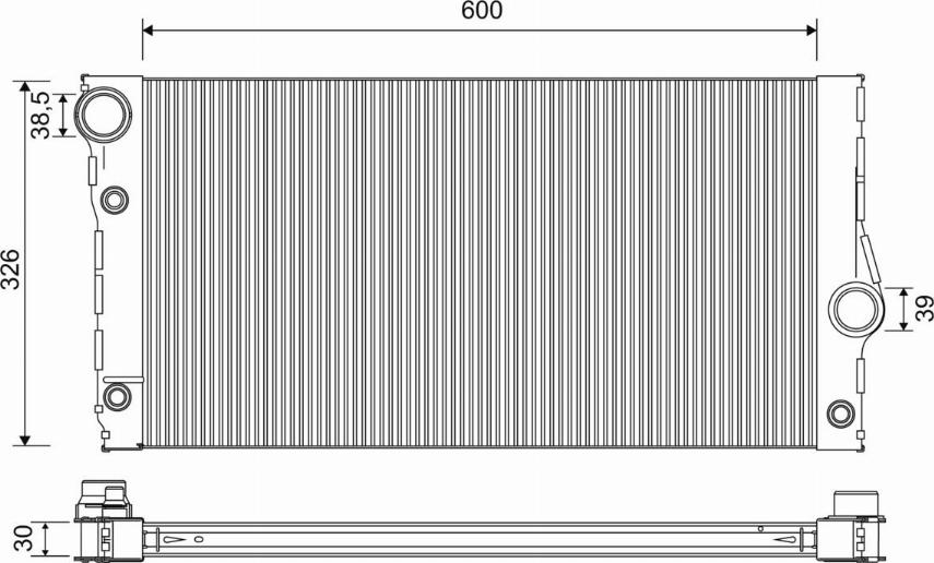 Valeo 701271 - Radiator, mühərrikin soyudulması furqanavto.az