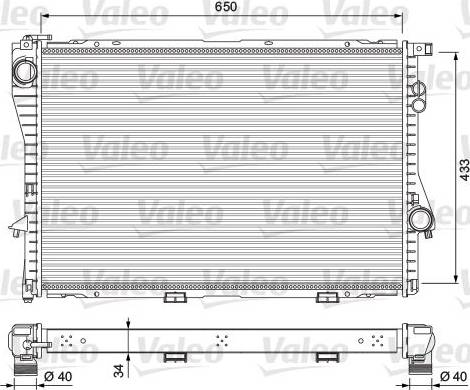 Valeo 701709 - Radiator, mühərrikin soyudulması furqanavto.az