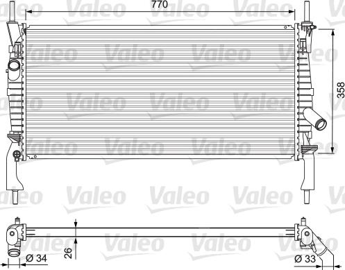 Valeo 701731 - Radiator, mühərrikin soyudulması furqanavto.az