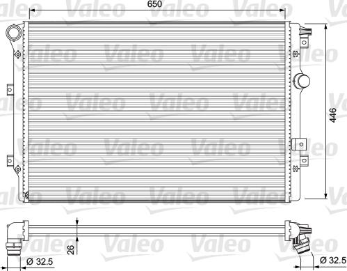 Valeo 701728 - Radiator, mühərrikin soyudulması furqanavto.az