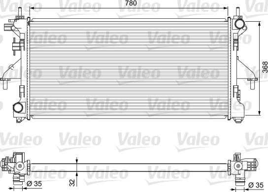 Valeo 701727 - Radiator, mühərrikin soyudulması furqanavto.az