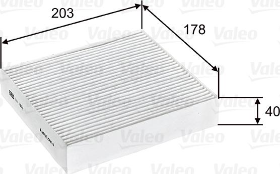 Valeo 715603 - Filtr, daxili hava furqanavto.az