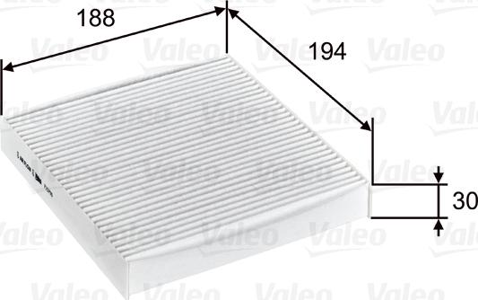 Valeo 715755 - Filtr, daxili hava furqanavto.az