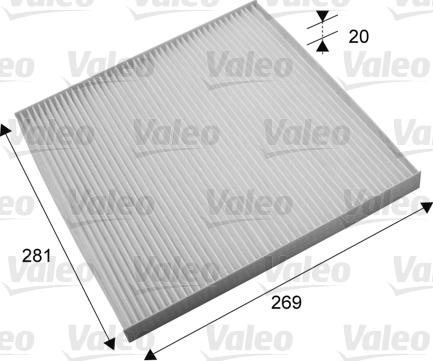 Valeo 715703 - Filtr, daxili hava www.furqanavto.az