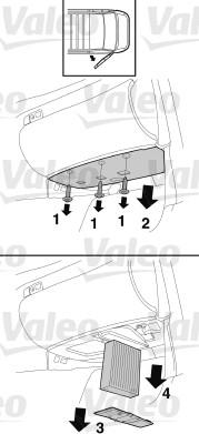 Valeo 716044 - Filtr, daxili hava furqanavto.az