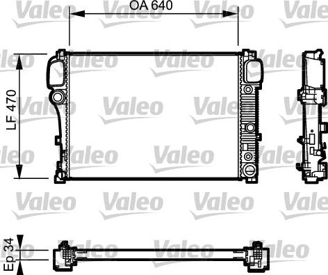 Valeo 734940 - Radiator, mühərrikin soyudulması furqanavto.az