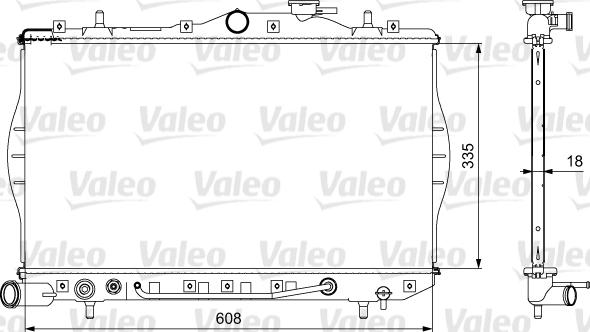 Valeo 734956 - Radiator, mühərrikin soyudulması furqanavto.az