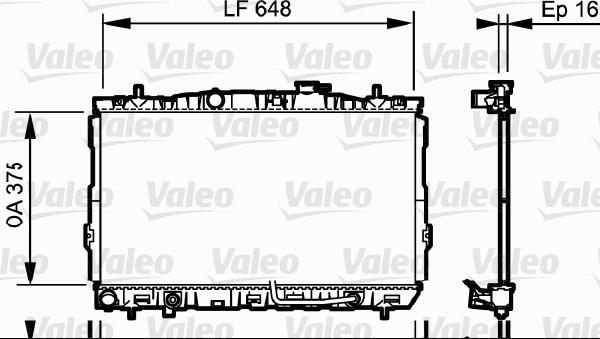 Valeo 734965 - Radiator, mühərrikin soyudulması furqanavto.az