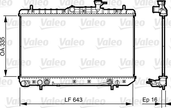 Valeo 734960 - Radiator, mühərrikin soyudulması furqanavto.az