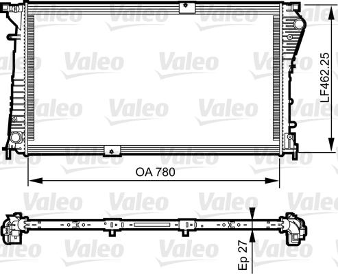 Valeo 734931 - Radiator, mühərrikin soyudulması furqanavto.az