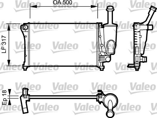 Valeo 734923 - Radiator, mühərrikin soyudulması furqanavto.az