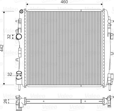 Valeo 734922 - Radiator, mühərrikin soyudulması furqanavto.az