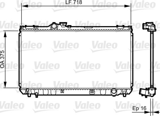 Valeo 734499 - Radiator, mühərrikin soyudulması furqanavto.az