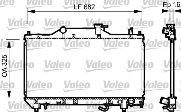 Valeo 734490 - Radiator, mühərrikin soyudulması furqanavto.az