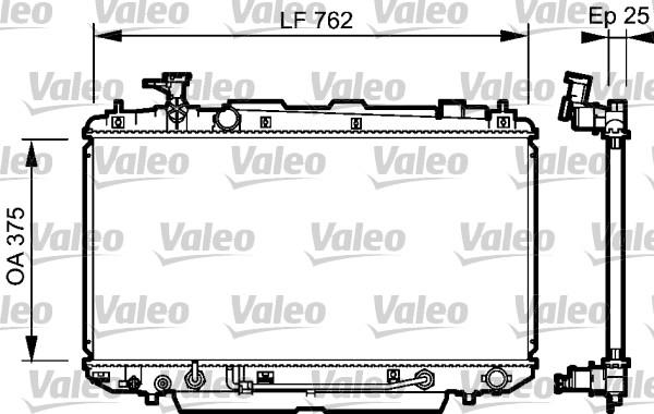 Valeo 734493 - Radiator, mühərrikin soyudulması furqanavto.az