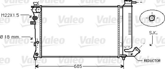 Valeo 734445 - Radiator, mühərrikin soyudulması furqanavto.az