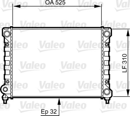 Valeo 734415 - Radiator, mühərrikin soyudulması furqanavto.az