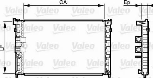 Valeo 734411 - Radiator, mühərrikin soyudulması furqanavto.az