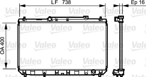 Valeo 734488 - Radiator, mühərrikin soyudulması furqanavto.az