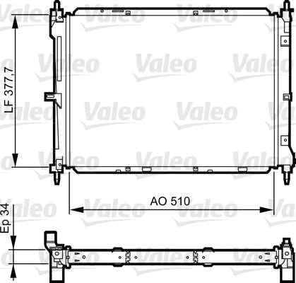 Valeo 734437 - Radiator, mühərrikin soyudulması furqanavto.az