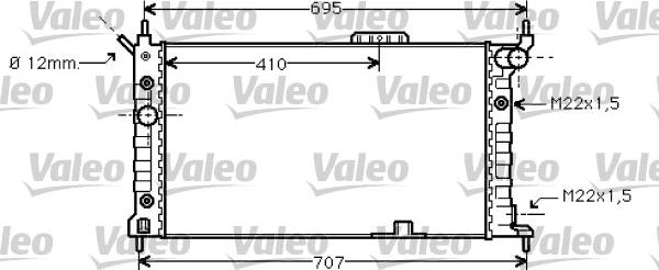 Valeo 734429 - Radiator, mühərrikin soyudulması furqanavto.az