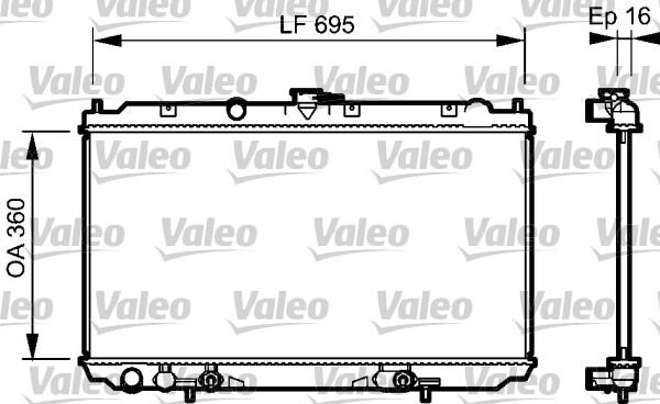 Valeo 734473 - Radiator, mühərrikin soyudulması furqanavto.az