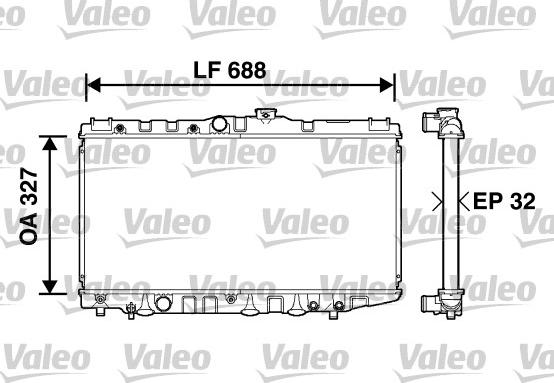 Valeo 734558 - Radiator, mühərrikin soyudulması furqanavto.az