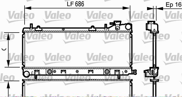 Valeo 734577 - Radiator, mühərrikin soyudulması furqanavto.az