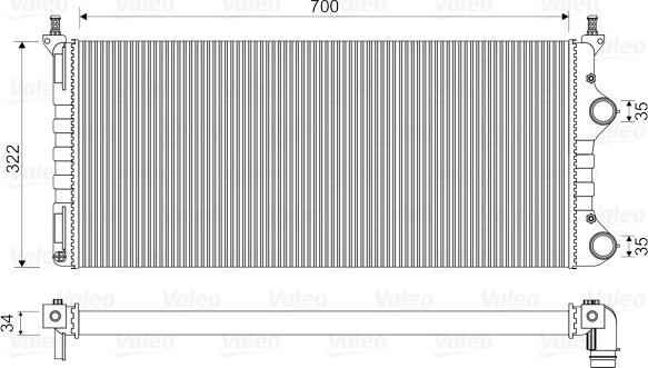 Valeo 734692 - Radiator, mühərrikin soyudulması furqanavto.az