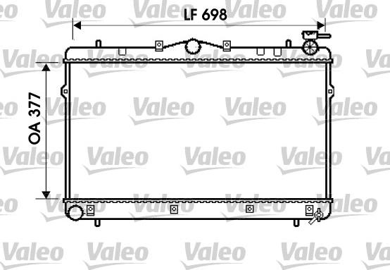 Valeo 734658 - Radiator, mühərrikin soyudulması furqanavto.az