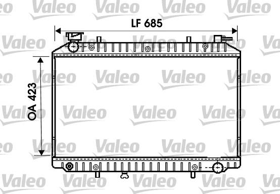 Valeo 734671 - Radiator, mühərrikin soyudulması furqanavto.az