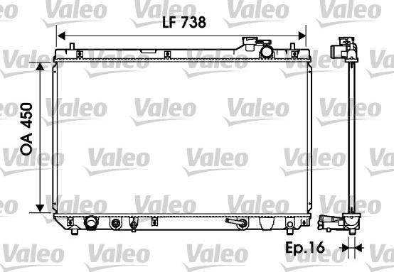 Valeo 734194 - Radiator, mühərrikin soyudulması furqanavto.az