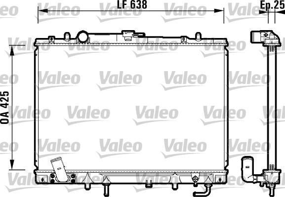 Valeo 734144 - Radiator, mühərrikin soyudulması furqanavto.az