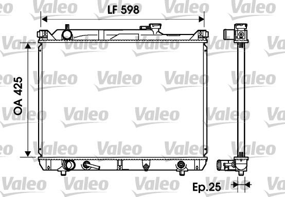 Valeo 734161 - Radiator, mühərrikin soyudulması furqanavto.az