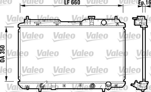 Valeo 734110 - Radiator, mühərrikin soyudulması furqanavto.az