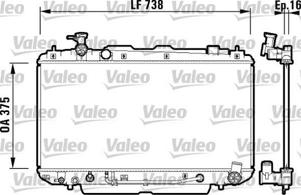 Valeo 734183 - Radiator, mühərrikin soyudulması furqanavto.az