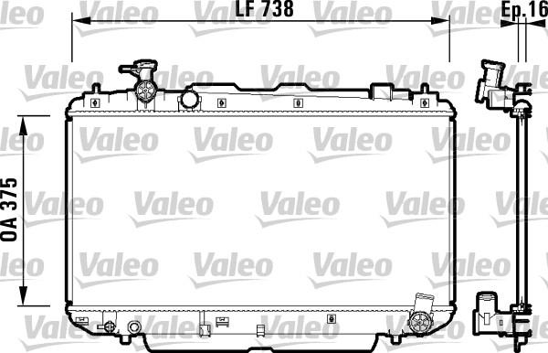 Valeo 734182 - Radiator, mühərrikin soyudulması furqanavto.az