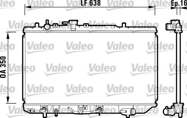 Valeo 734121 - Radiator, mühərrikin soyudulması furqanavto.az