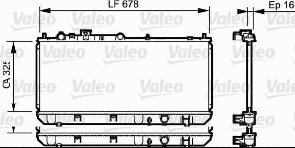 Valeo 734123 - Radiator, mühərrikin soyudulması furqanavto.az