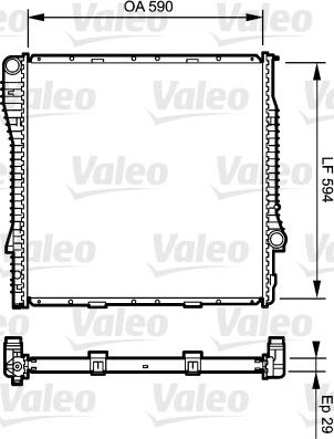 Valeo 734895 - Radiator, mühərrikin soyudulması furqanavto.az