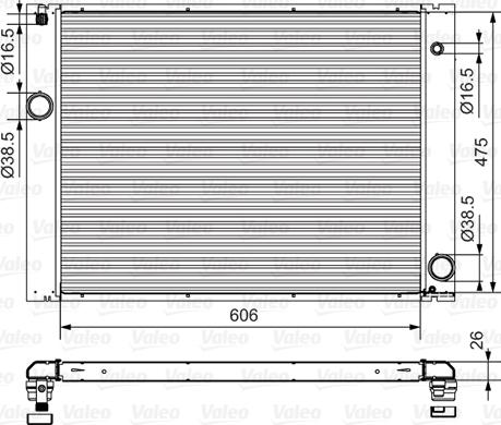 Valeo 734897 - Radiator, mühərrikin soyudulması furqanavto.az