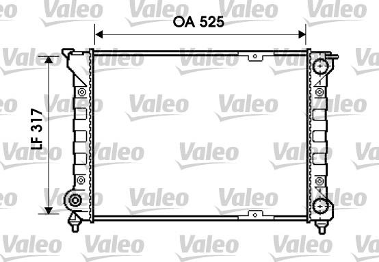 Valeo 734853 - Radiator, mühərrikin soyudulması furqanavto.az