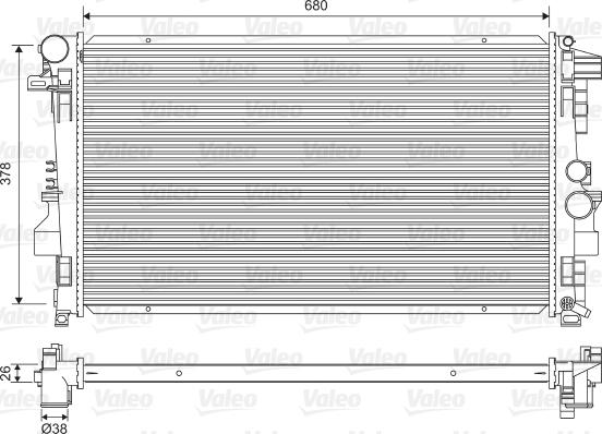 Valeo 734887 - Radiator, mühərrikin soyudulması furqanavto.az