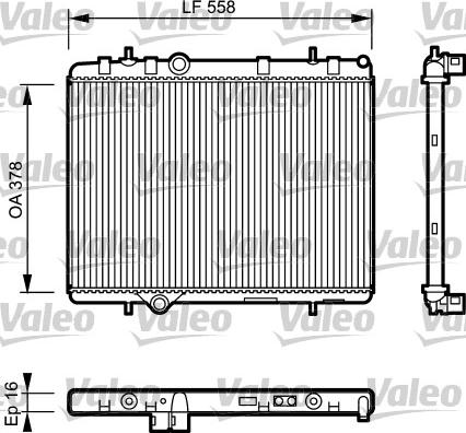 Valeo 734366 - Radiator, mühərrikin soyudulması furqanavto.az