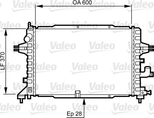 Valeo 734380 - Radiator, mühərrikin soyudulması furqanavto.az